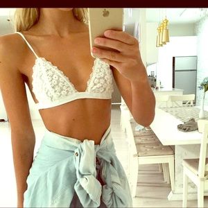 Brand new Floral Lace Black Bralette Size M